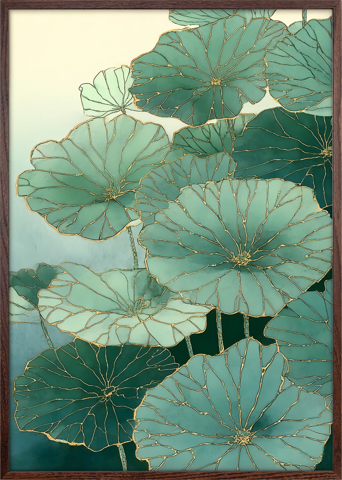 Kintsugi Lotus Art Print