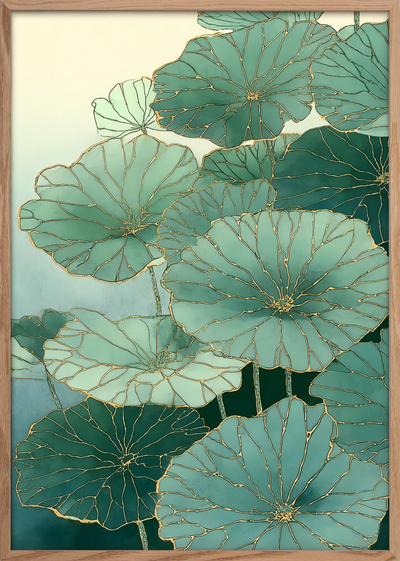 Kintsugi Lotus Art Print