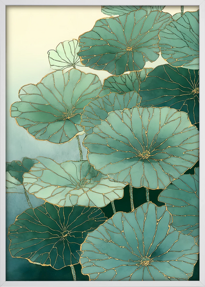 Kintsugi Lotus Art Print