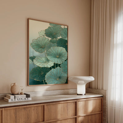 Kintsugi Lotus Art Print