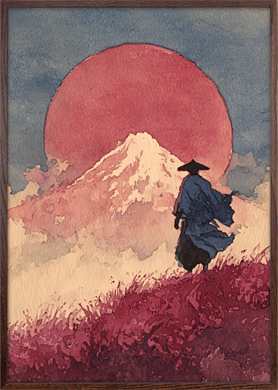 Akatsuki Samurai Art Print