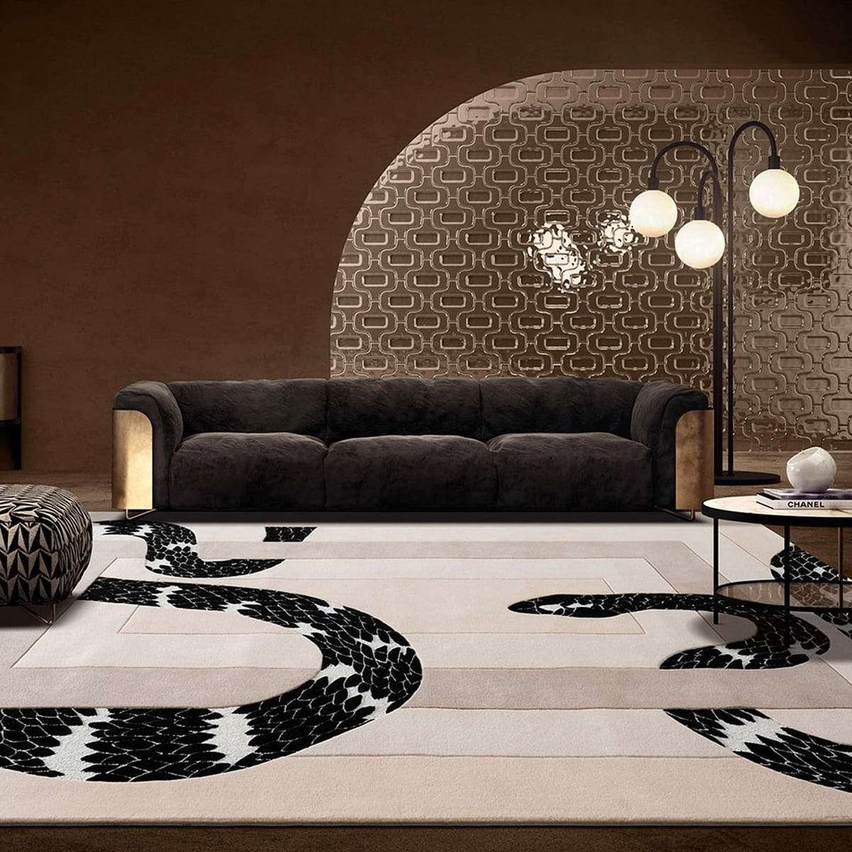 Kaze Rattlesnake Wool Rug