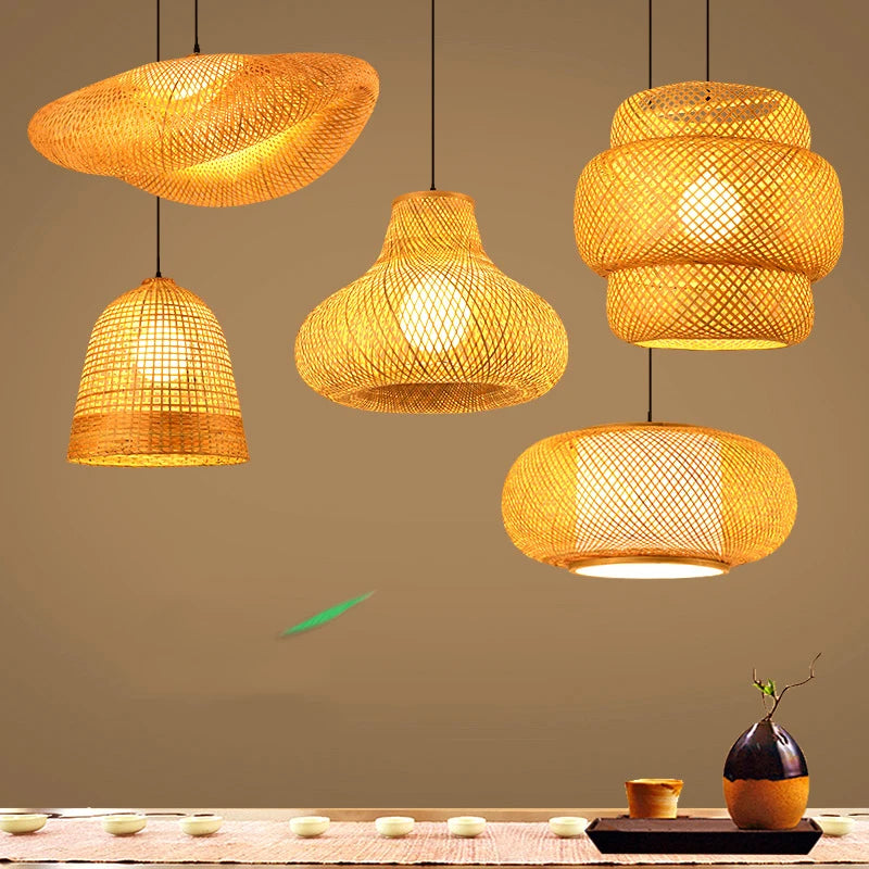 Ravena Rattan Chandelier