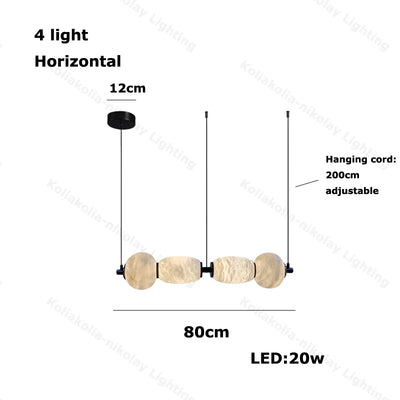 Kagekuro Marble Pendant Chandelier