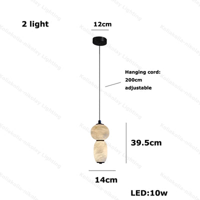 Kagekuro Marble Pendant Chandelier
