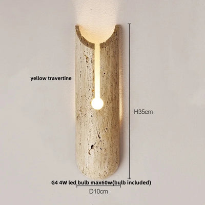 Cavira Stone Glass Wall Lamp