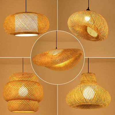 Ravena Rattan Chandelier