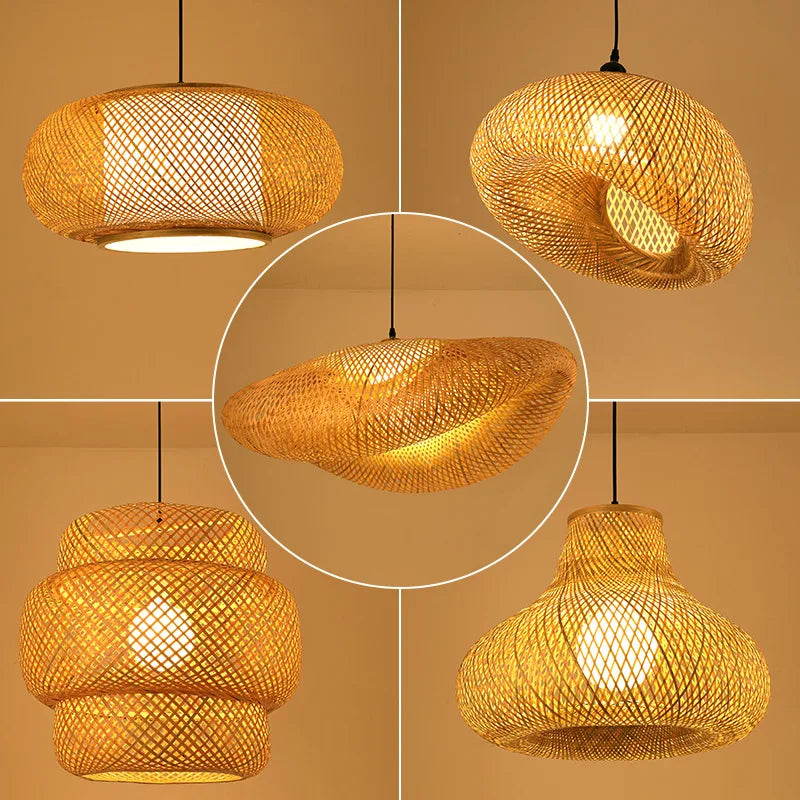 Ravena Rattan Chandelier