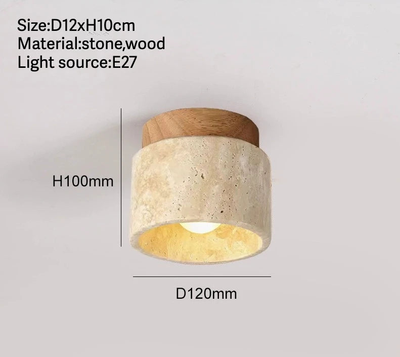 Sora Travertine Wall Lamp
