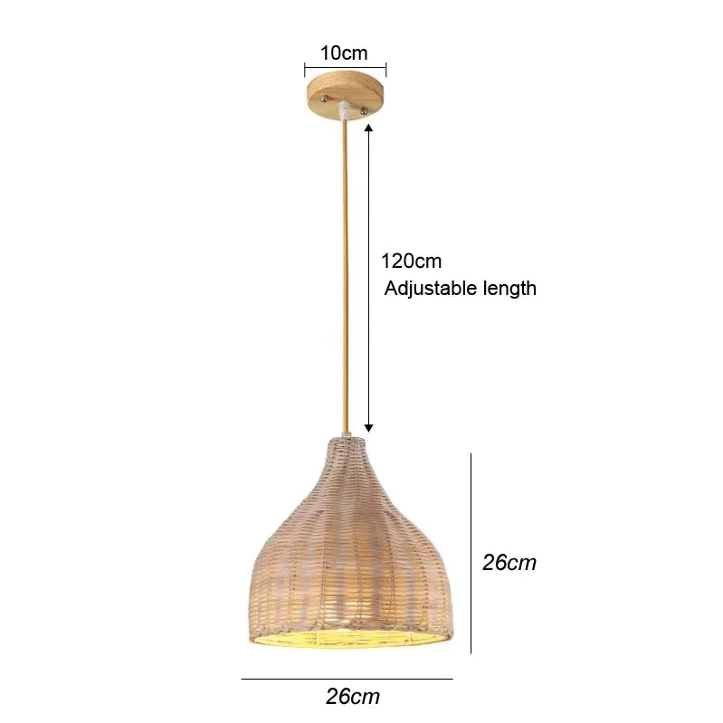 Ren Rattan Pendant Light