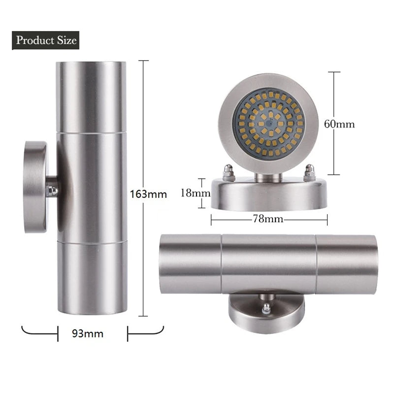 Stainless Steel Outdoor Wall Lamp