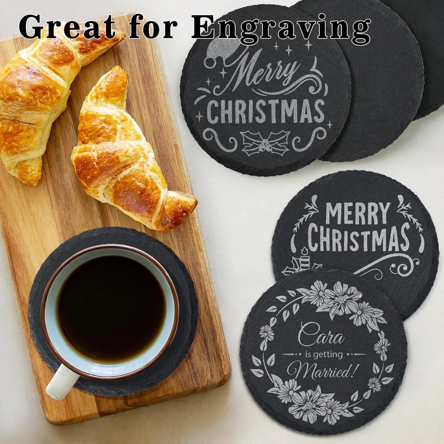 Kai Slate Coaster Set