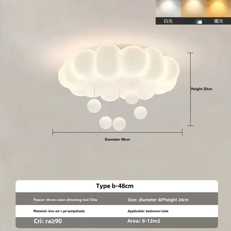Hikari Cream Cloud Ceiling Lamp
