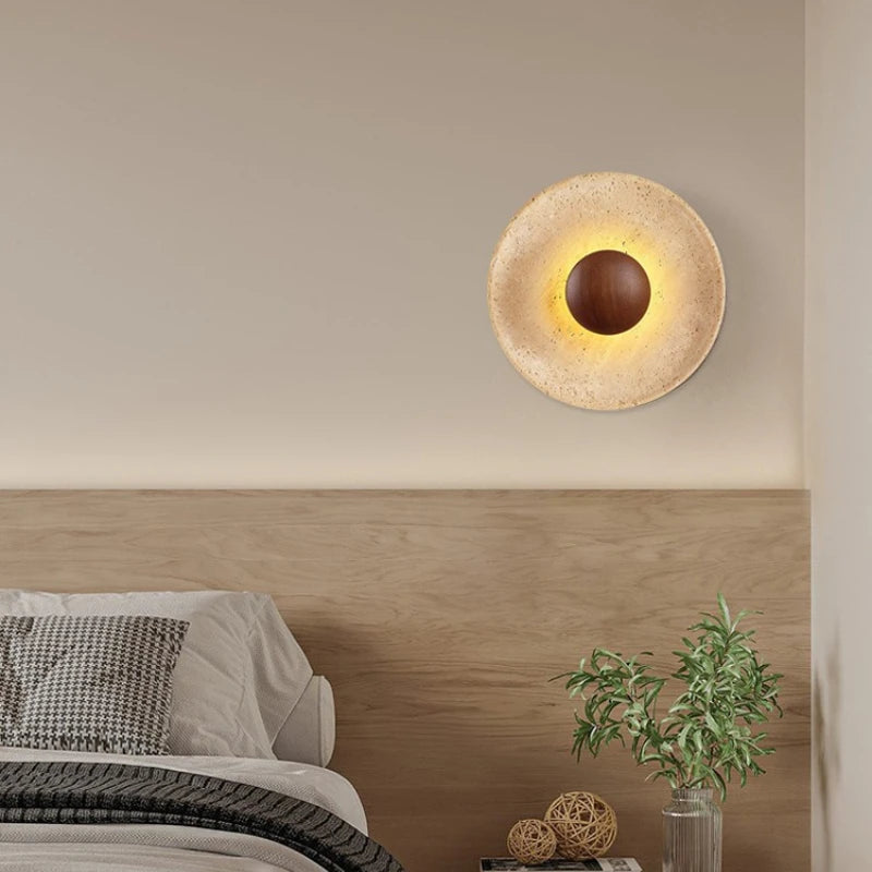 Sora Travertine Wall Lamp
