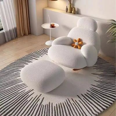 Kumo White Lounge Chair