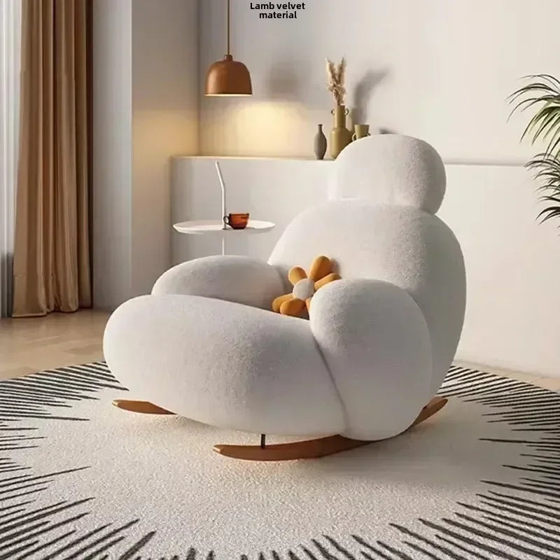 Kumo White Lounge Chair