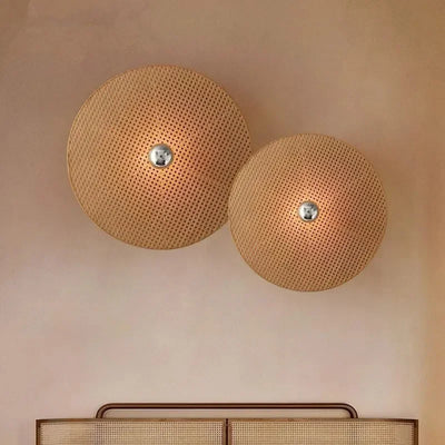 Kumo Rattan Wall Lamp