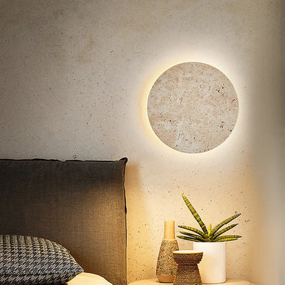 Suna Yellow Cave Stone LED Wall Sconce