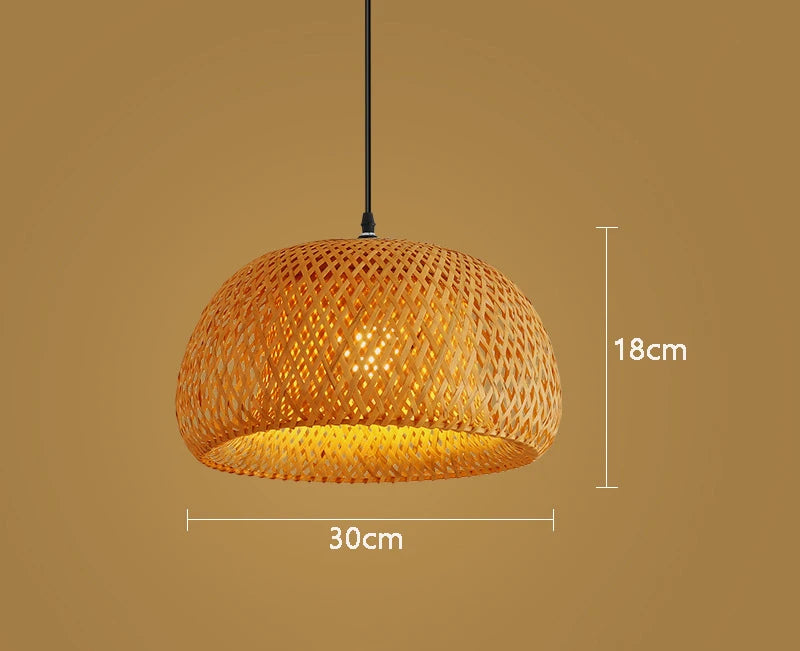 Hikari Bamboo Lantern Pendant Light