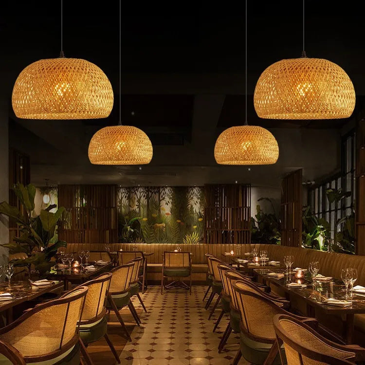 Haru Bamboo Pendant Light
