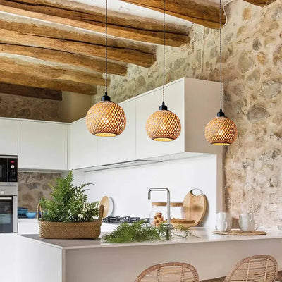 Haru Bamboo Pendant Light