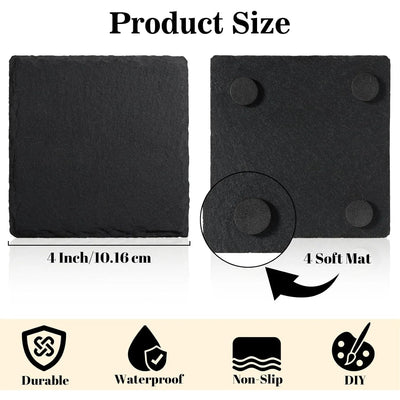 Takumi Slate Coaster Set