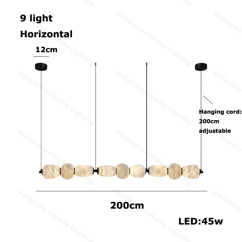 Kagekuro Marble Pendant Chandelier
