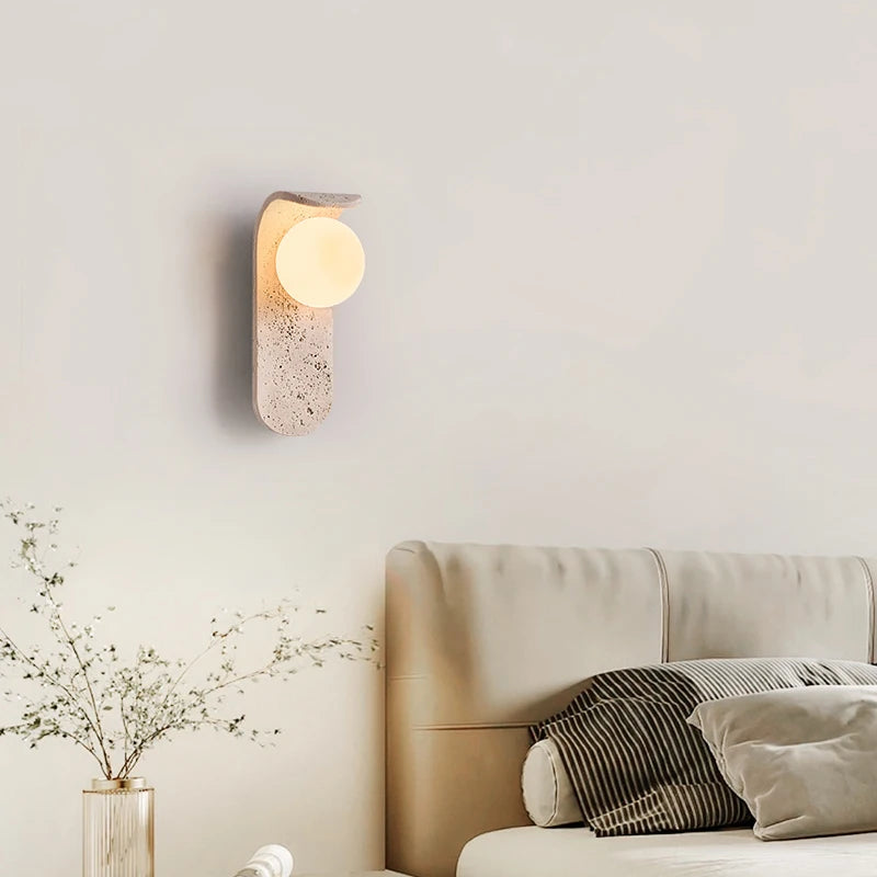 Cavira Stone Glass Wall Lamp
