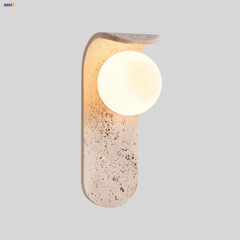 Cavira Stone Glass Wall Lamp