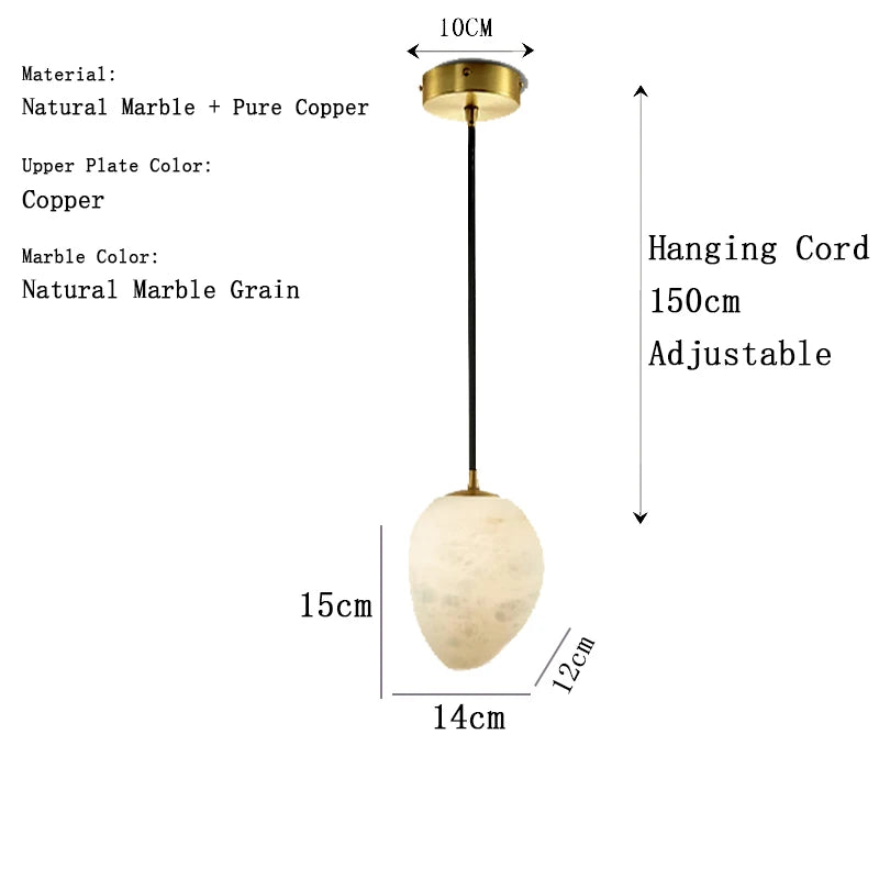 Kōrin Marble Chandelier