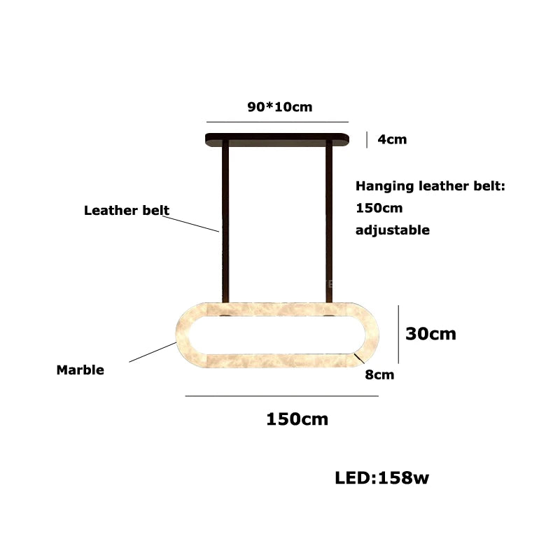 Marbelle Strap Chandelier