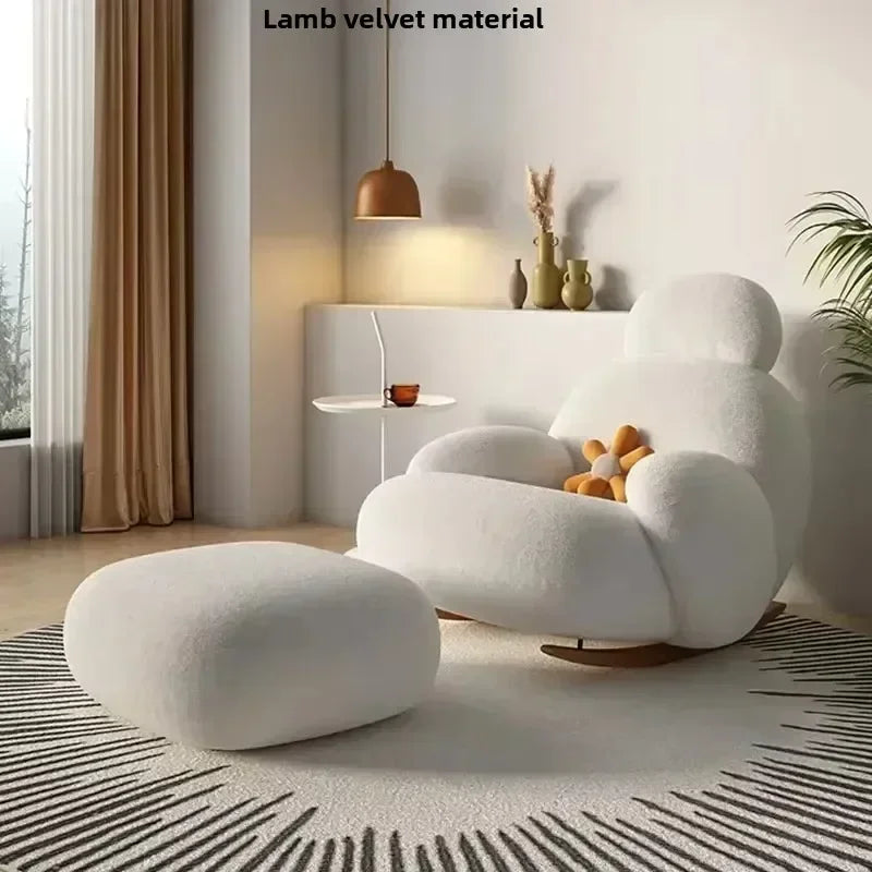 Kumo White Lounge Chair