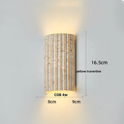 Cavira Stone Glass Wall Lamp