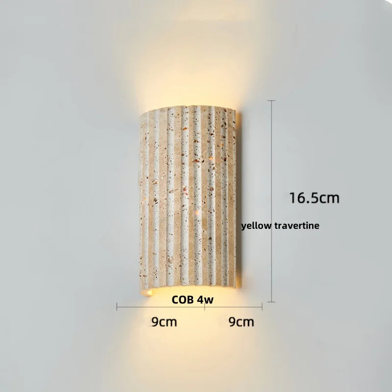 Cavira Stone Glass Wall Lamp