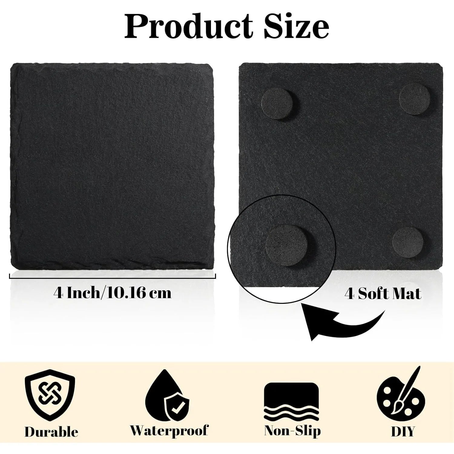 Kai Slate Coaster Set