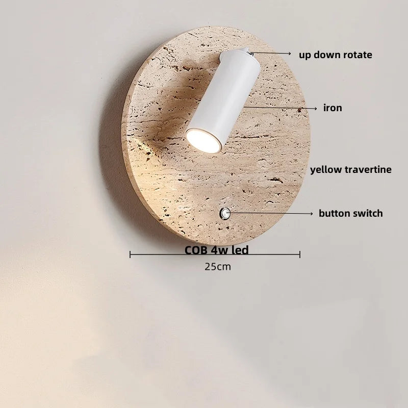 Cavira Stone Glass Wall Lamp