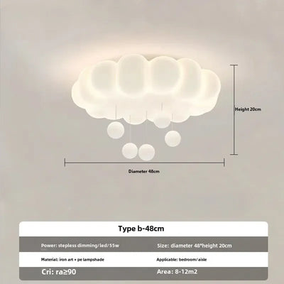 Hikari Cream Cloud Ceiling Lamp