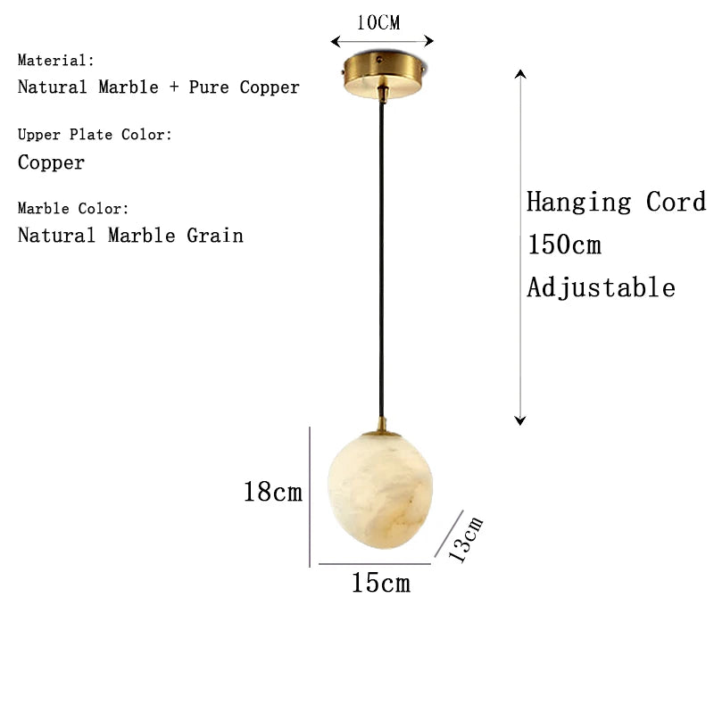 Kōrin Marble Chandelier