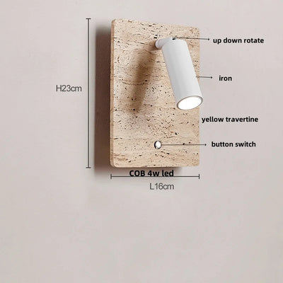 Cavira Stone Glass Wall Lamp