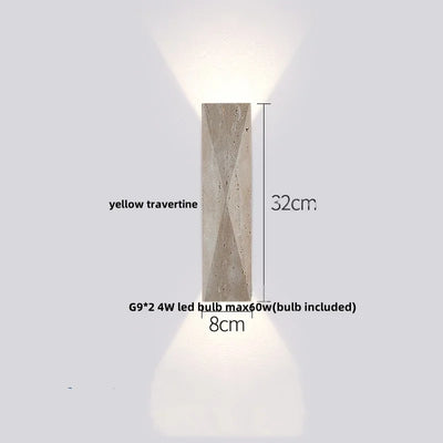 Cavira Stone Glass Wall Lamp