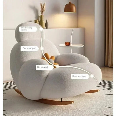 Kumo White Lounge Chair
