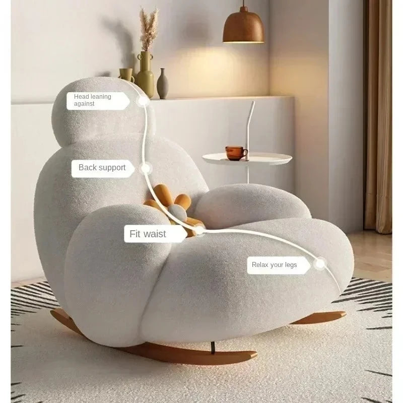 Kumo White Lounge Chair
