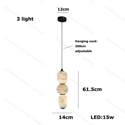 Kagekuro Marble Pendant Chandelier