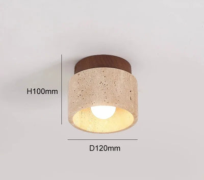 Sora Travertine Wall Lamp