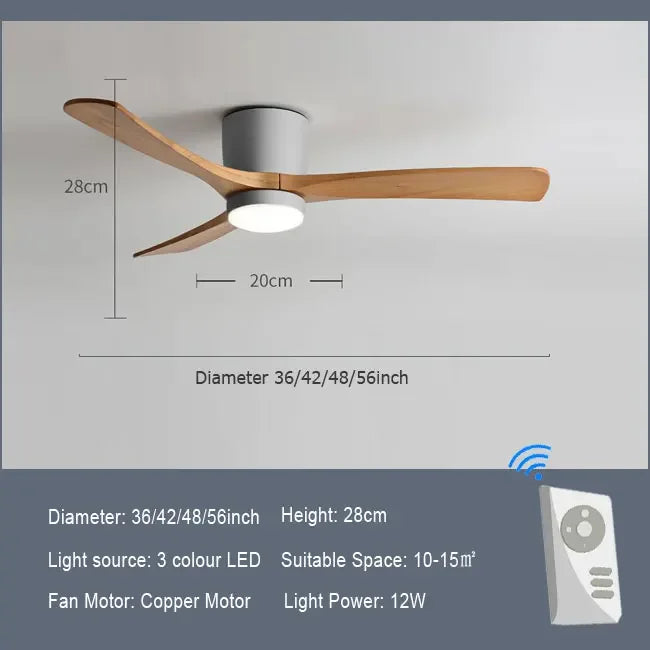 Virex Flush Ceiling Fan Light