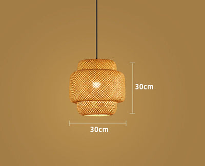Hikari Bamboo Lantern Pendant Light