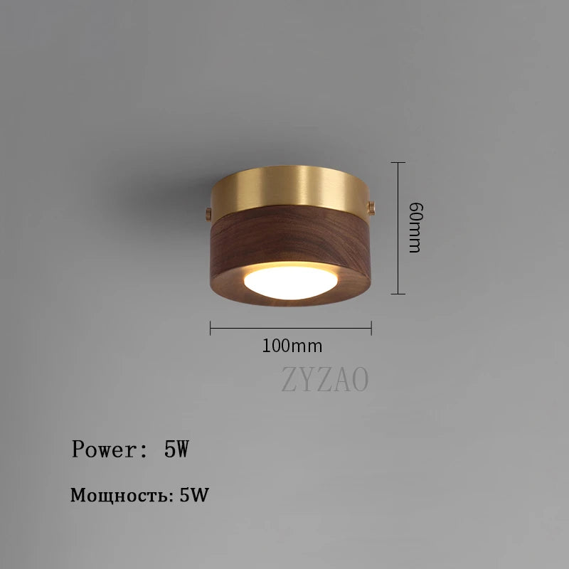 Walnix Wood Ceiling Light