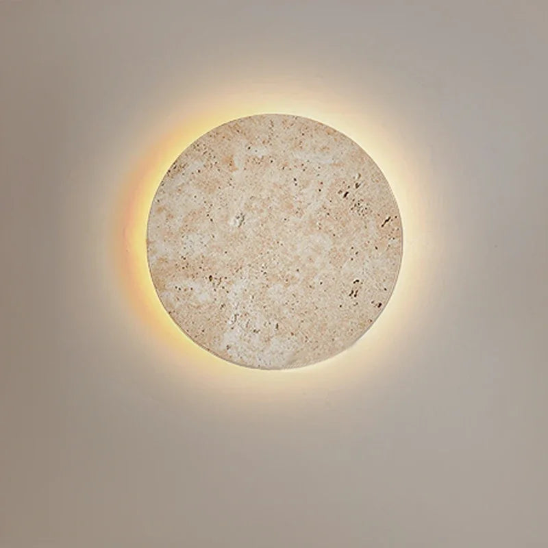 Suna Yellow Cave Stone LED Wall Sconce