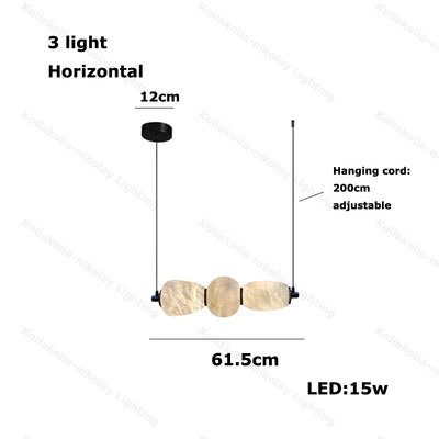 Kagekuro Marble Pendant Chandelier