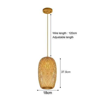 Ren Rattan Pendant Light